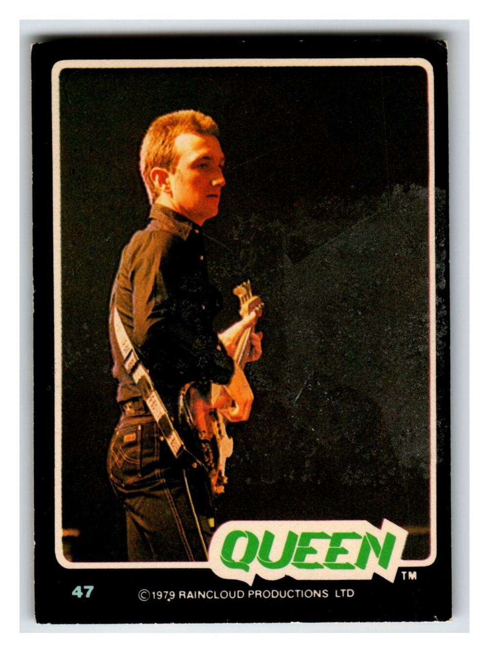 Queen John Deacon 1979 Raincloud Productions Card #47 Rock Stars Series
